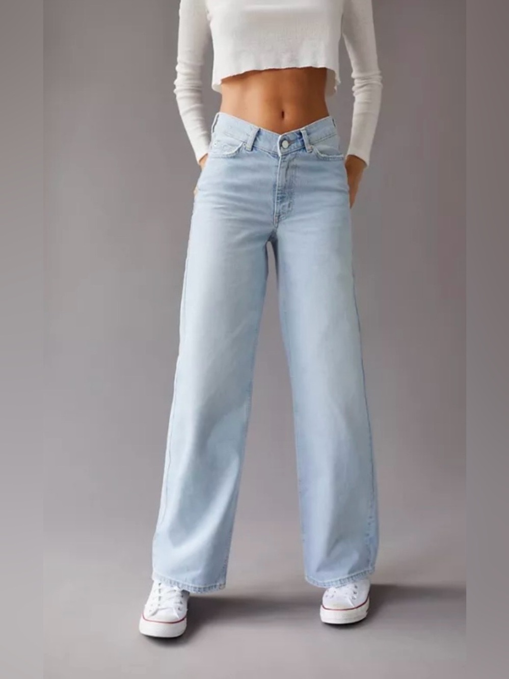 BDG Light Blue High-Rise Wide-Leg Jeans (Urban Outfitters)